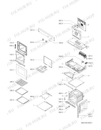 Схема №1 SBI901W SBI 901 W 400 182 58 с изображением Панель для плиты (духовки) Whirlpool 481245319527