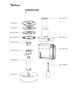 Схема №2 FP542127/700 с изображением Часть корпуса для кухонного измельчителя Moulinex MS-8080017472