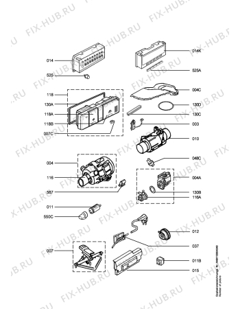 Взрыв-схема посудомоечной машины Electrolux ESF6281S - Схема узла Electrical equipment 268