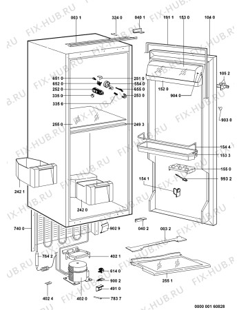 Схема №1 CBI654W1 (F092305) с изображением Микромодуль для холодильника Indesit C00327492