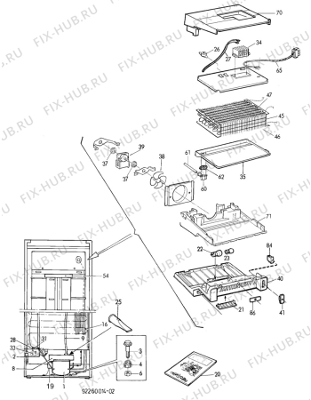 Взрыв-схема холодильника Electrolux TF1147A - Схема узла C10 Cold, users manual