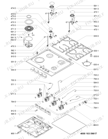 Схема №2 AKT680IXL (F091954) с изображением Инструкция по эксплуатации для плиты (духовки) Indesit C00368622