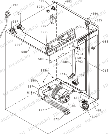 Взрыв-схема стиральной машины Gorenje WA63101 (181667, PS33/10A) - Схема узла 04