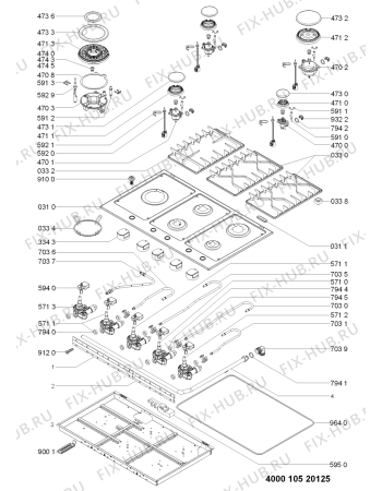 Схема №1 AKT906IX1 (F091969) с изображением Инструкция по эксплуатации для плиты (духовки) Indesit C00369210