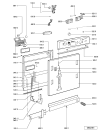 Схема №1 GSI 6988 AL с изображением Панель для электропосудомоечной машины Whirlpool 481245371447