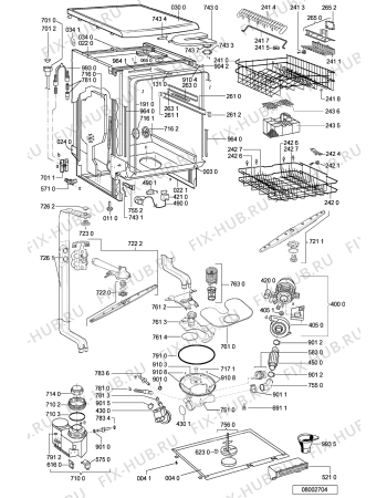 Схема №2 ADP 7962 WHM с изображением Обшивка для посудомойки Whirlpool 481245371583