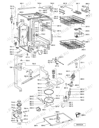 Схема №1 ADG 7557 с изображением Микромодуль для посудомоечной машины Whirlpool 481221838315