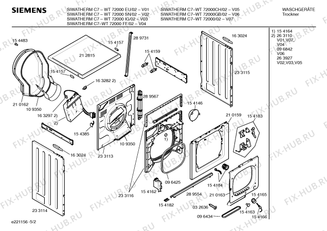 Схема №4 WT72000FF SIWATHERM C7 с изображением Панель управления для сушильной машины Siemens 00353605