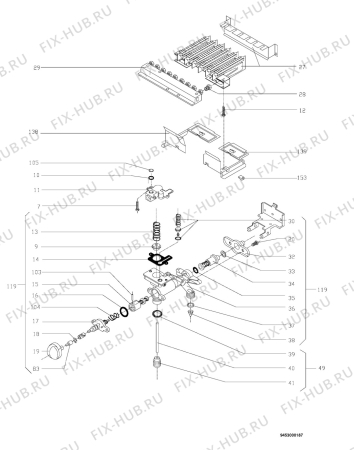 Взрыв-схема комплектующей Electrolux GWH275TRB - Схема узла Section 5