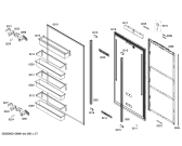 Схема №4 CIR36MIEL1 K 1911 SF с изображением Внешняя дверь для холодильника Bosch 00248715