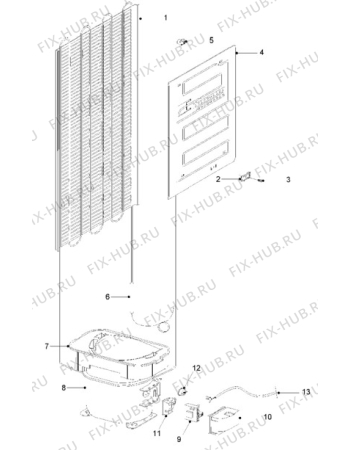 Взрыв-схема холодильника Electrolux ER2646C - Схема узла Cooling system 017