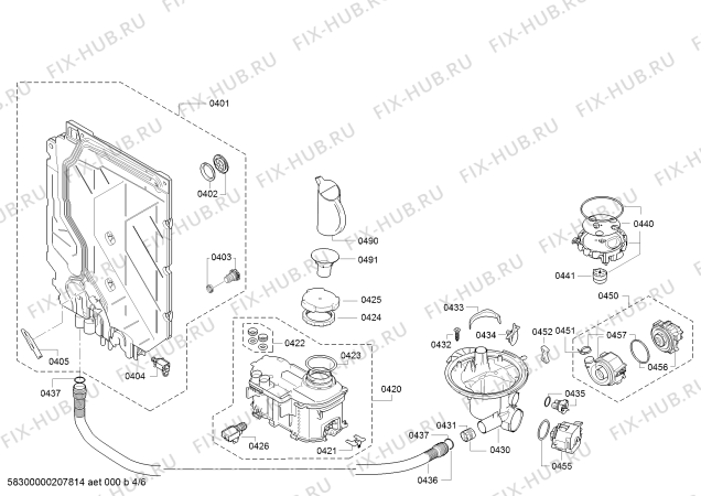 Схема №3 SMS50D52EU SilencePlus с изображением Силовой модуль запрограммированный для посудомоечной машины Bosch 12018443