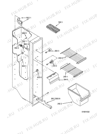 Схема №3 S20D RCB 10 с изображением Преобразователь для холодильника Whirlpool 481212028007