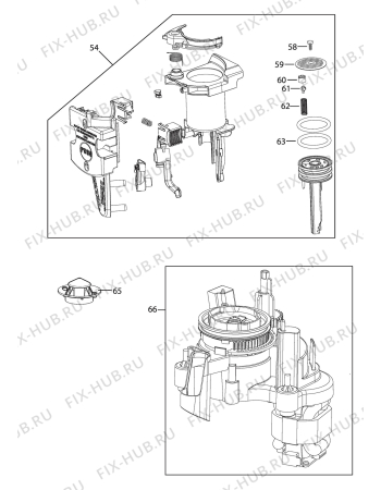 Схема №1 ECAM25462S с изображением Блок управления для электрокофемашины DELONGHI 5213218181