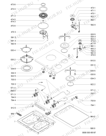 Схема №1 AKT 404/NB с изображением Шланг для плиты (духовки) Whirlpool 481253048988