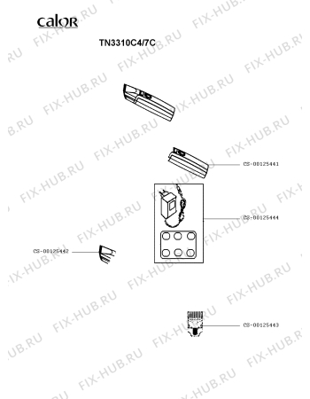 Схема №1 TN3310C4/7C с изображением Насадка для электроэпилятора Calor CS-00125441