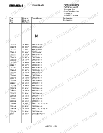 Схема №6 FS462M4 с изображением Кварц для телевизора Siemens 00797095