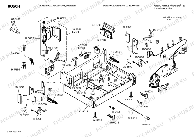 Схема №3 SGE09A25GB с изображением Инструкция по эксплуатации для посудомоечной машины Bosch 00587004