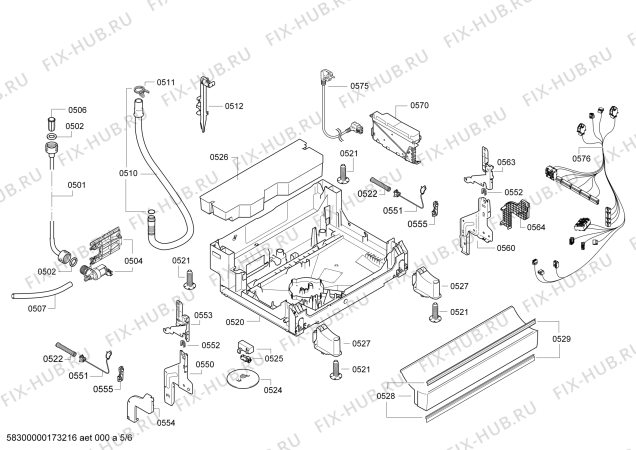 Схема №3 SMS40D62EU с изображением Панель управления для посудомойки Bosch 00748436