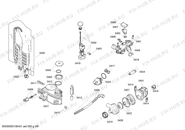 Схема №2 SE34A434 с изображением Передняя панель для посудомойки Siemens 00436520