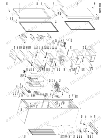 Схема №1 BSNF 9773 OX с изображением Дверца для холодильника Whirlpool 481010879470