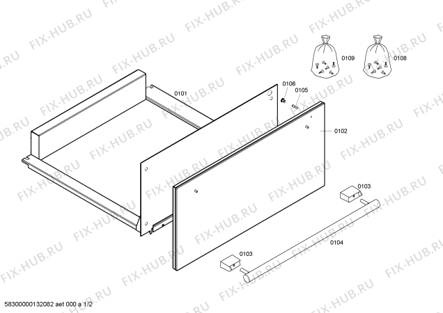 Схема №1 HW290760 с изображением Панель для электропечи Siemens 00478359