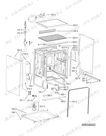 Схема №3 ADP 6332 WH с изображением Микромодуль для посудомоечной машины Whirlpool 481010528378