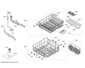 Схема №1 SHE4AP05UC с изображением Корзина для посуды для посудомоечной машины Bosch 00683973