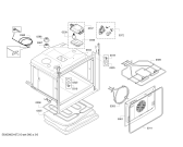 Схема №3 HBG73B550F с изображением Панель управления для духового шкафа Bosch 00708342