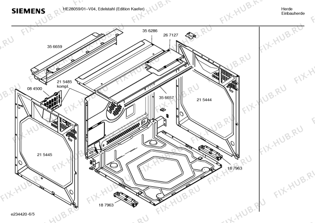 Схема №4 HE28059 с изображением Панель управления для плиты (духовки) Siemens 00431736