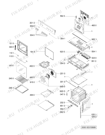 Схема №1 AKP779/WH с изображением Обшивка для духового шкафа Whirlpool 481945358963