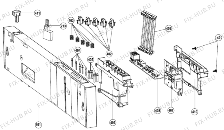 Взрыв-схема посудомоечной машины Gorenje GV8425 (388472, INRD41S1) - Схема узла 03