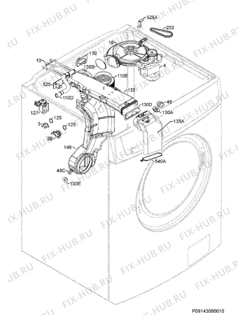 Схема №5 L61470WDBI с изображением Микромодуль для стиралки Aeg 973914606021025
