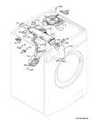 Схема №5 L61470WDBI с изображением Модуль (плата) для стиралки Aeg 973914606047004