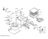 Схема №2 P1HCB58458 с изображением Панель управления для электропечи Bosch 00442564
