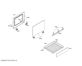 Схема №3 HSN860KEU с изображением Фронтальное стекло для электропечи Bosch 00238983