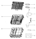 Схема №1 IM640 (367652, WQP12-7311A) с изображением Ящичек для посудомойки Gorenje 550889