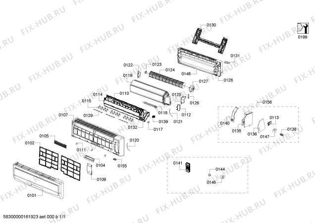 Схема №1 B1ZDI18600 с изображением Дисплейный модуль для климатотехники Bosch 00650193