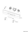 Схема №1 KMK521000M с изображением Клавиша для духового шкафа Aeg 140060754011