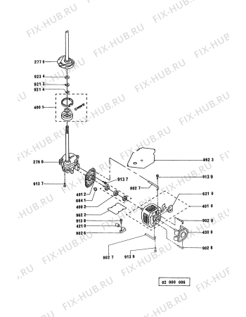 Схема №3 3CAP2782 AWM 901 с изображением Всякое для стиралки Whirlpool 481951528254