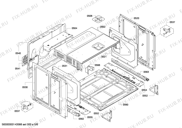 Схема №5 HEB78D720 с изображением Панель управления для духового шкафа Bosch 00706530