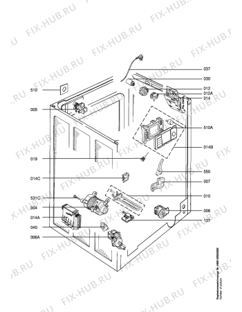 Взрыв-схема стиральной машины Privileg 39177_20274 - Схема узла Electrical equipment 268