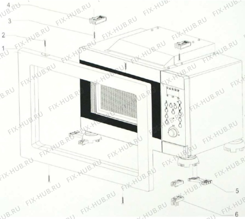 Схема №4 MIO1870E (139908, BD20GB1) с изображением Холдер для микроволновки Gorenje 136245