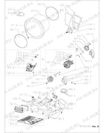 Схема №2 DDLX 90110 с изображением Обшивка для стиралки Whirlpool 481010801718