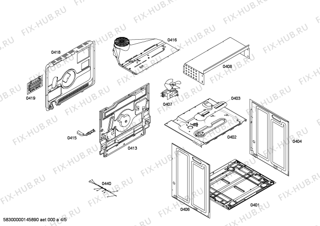 Схема №2 HBA11B150A Horno.bosch.indp.inx.multif.avisd_mt с изображением Передняя часть корпуса для плиты (духовки) Bosch 00679023