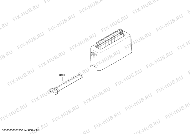 Схема №1 TT3A0007 series 300 с изображением Выдвижной ящик для тостера (фритюрницы) Siemens 00659035