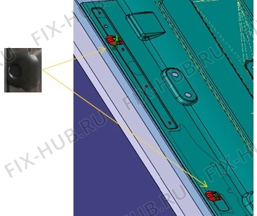 Большое фото - Вставка (втулка) для посудомоечной машины Aeg 1174277002 в гипермаркете Fix-Hub