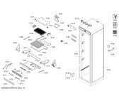 Схема №2 T24IF800SP с изображением Вставная полка для холодильной камеры Bosch 00687190