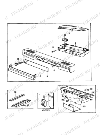 Взрыв-схема холодильника Electrolux ER3010B - Схема узла Refrigerator electrical equipment