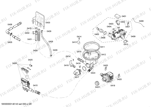 Схема №3 SHX56B02UC с изображением Изоляция для посудомойки Bosch 00437047